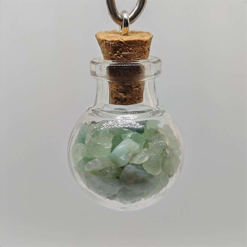 Crystal Fairy Bottle Pendant (with cork)