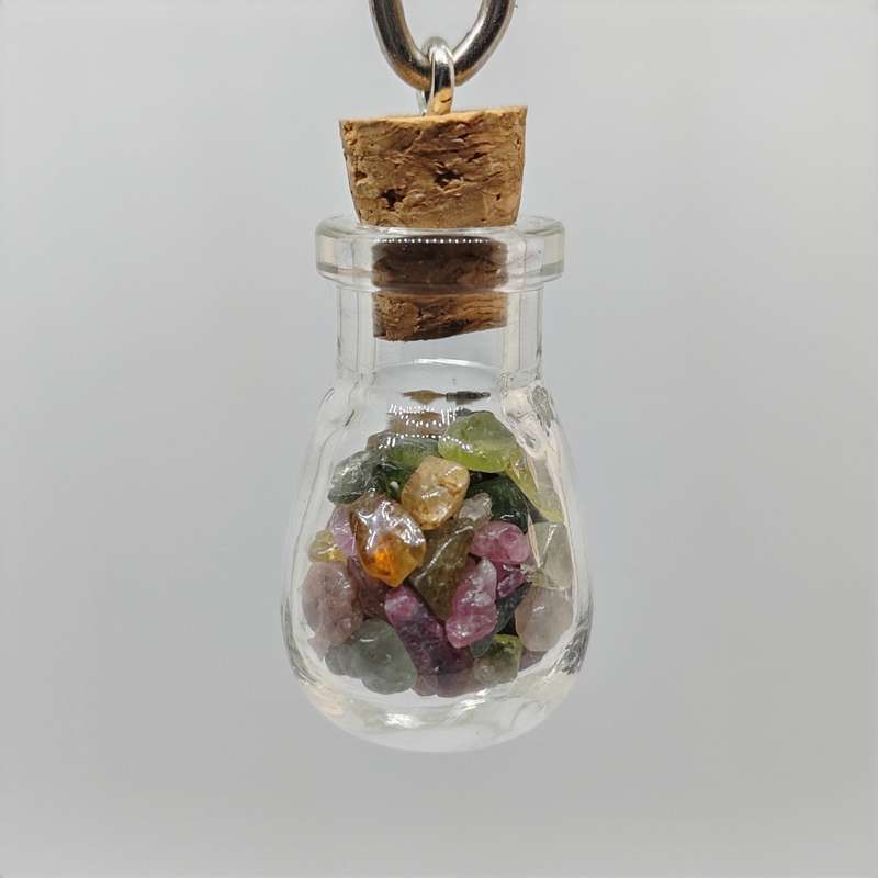 Crystal Fairy Bottle Pendant (with cork)