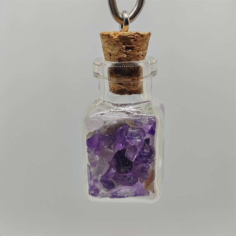 Crystal Fairy Bottle Pendant (with cork)