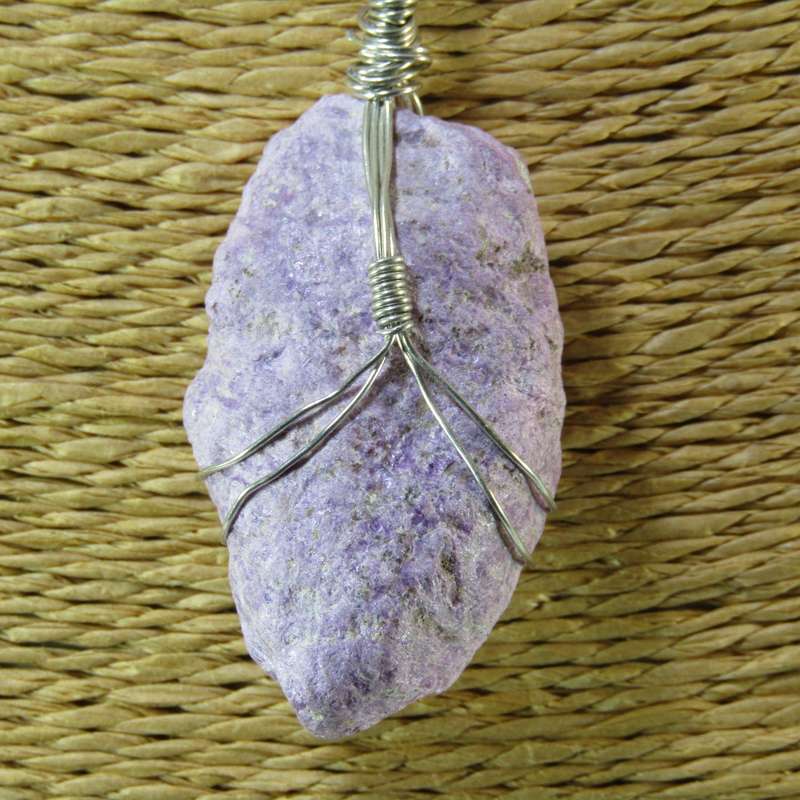 Gemstone Pendants on Ribbon Necklace