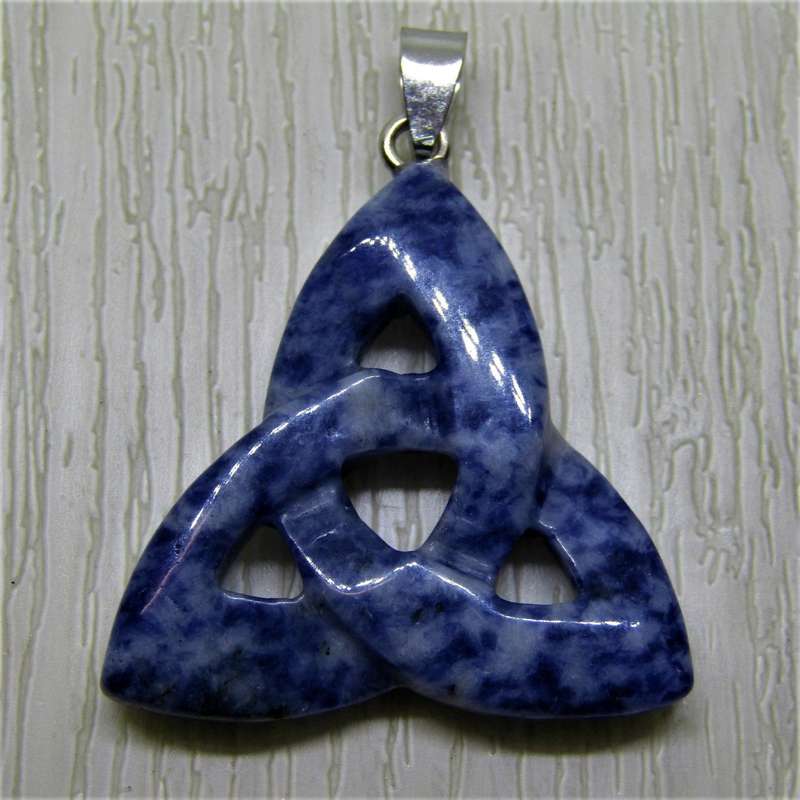 Gemstone Triquetra Pendants