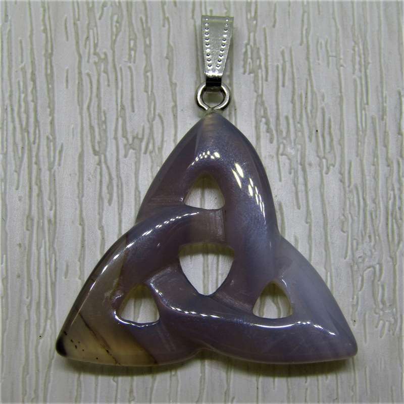 Gemstone Triquetra Pendants