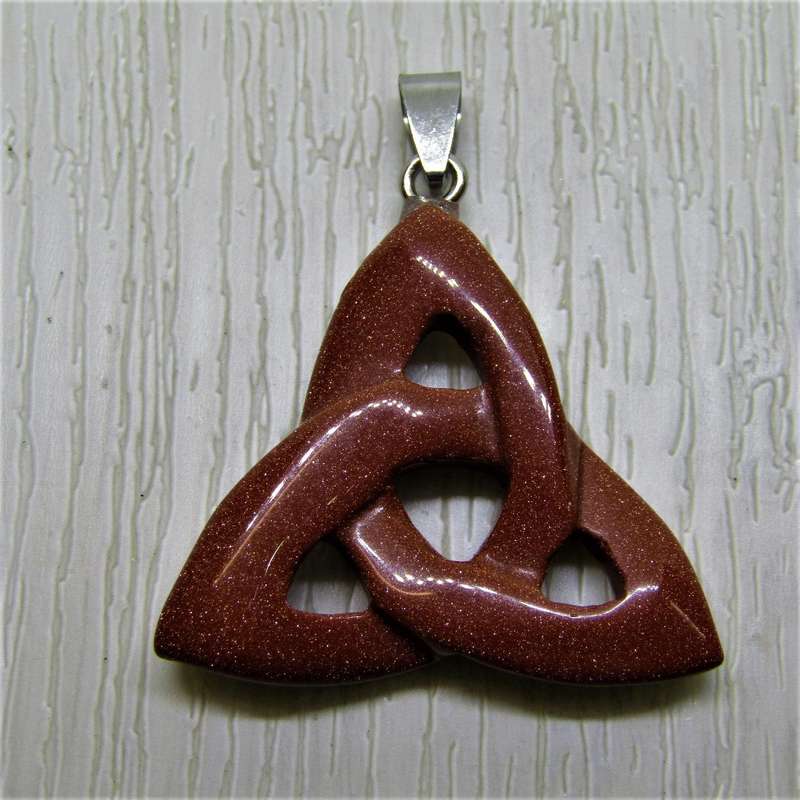 Gemstone Triquetra Pendants