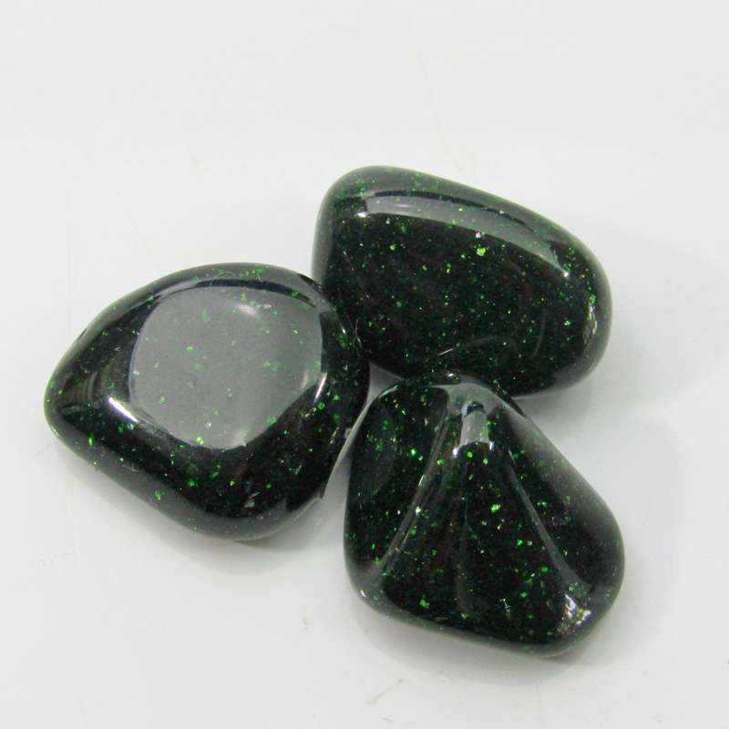 Green Goldstone Tumbles