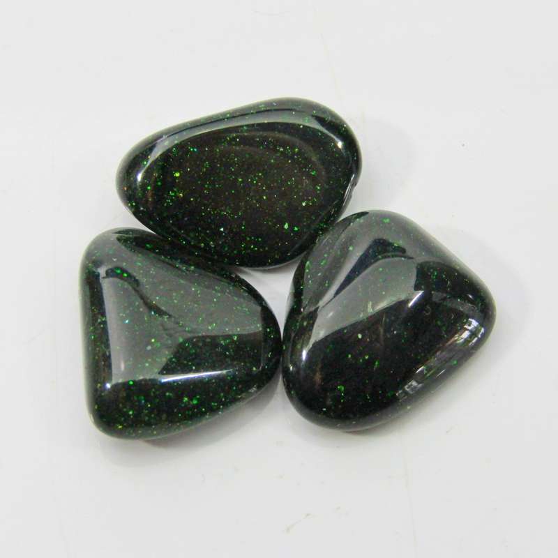 Green Goldstone Tumbles