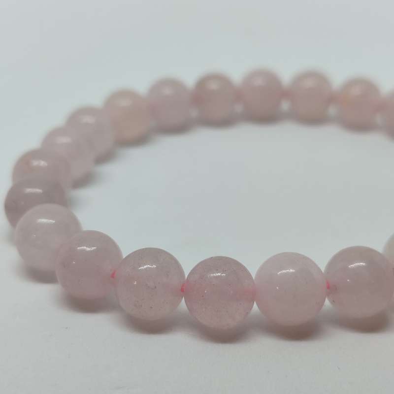 Rose Quartz 8mm rond bead Buddha Bracelet