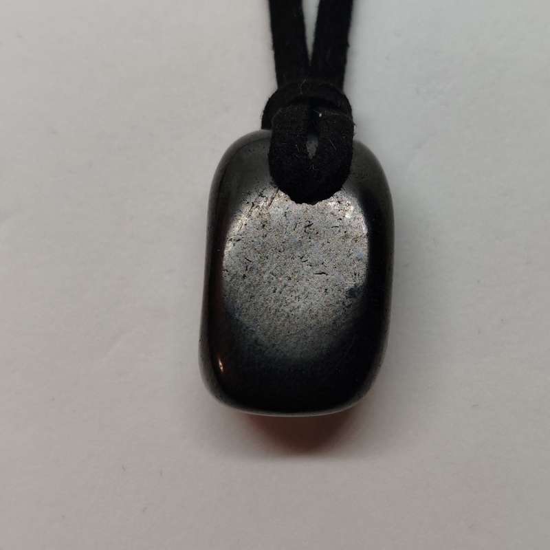 Shungite Tumble on Necklace