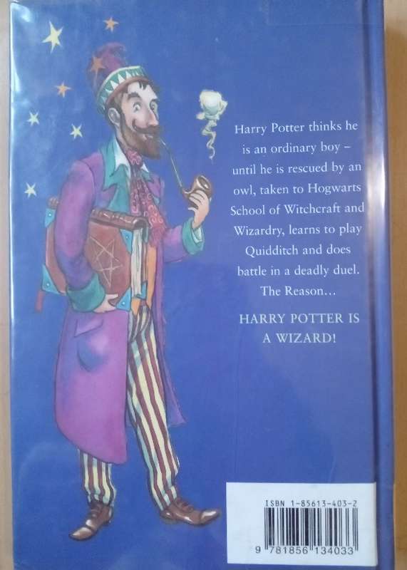 Harry Potter and the Philosopher's Stone (First UK Ted Smart edition-5th printing) Hardcover - 19...