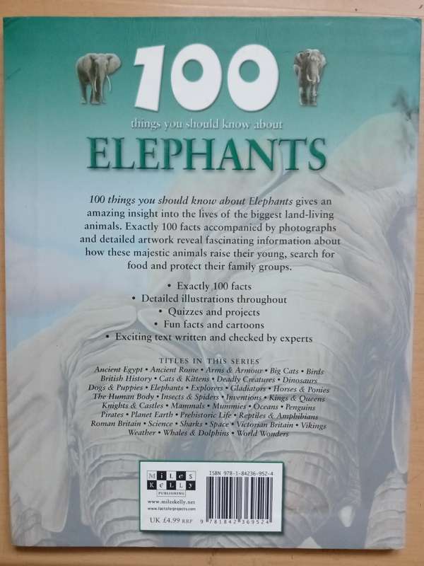 100 Things you should know about Elephants (de la Bedoyere)