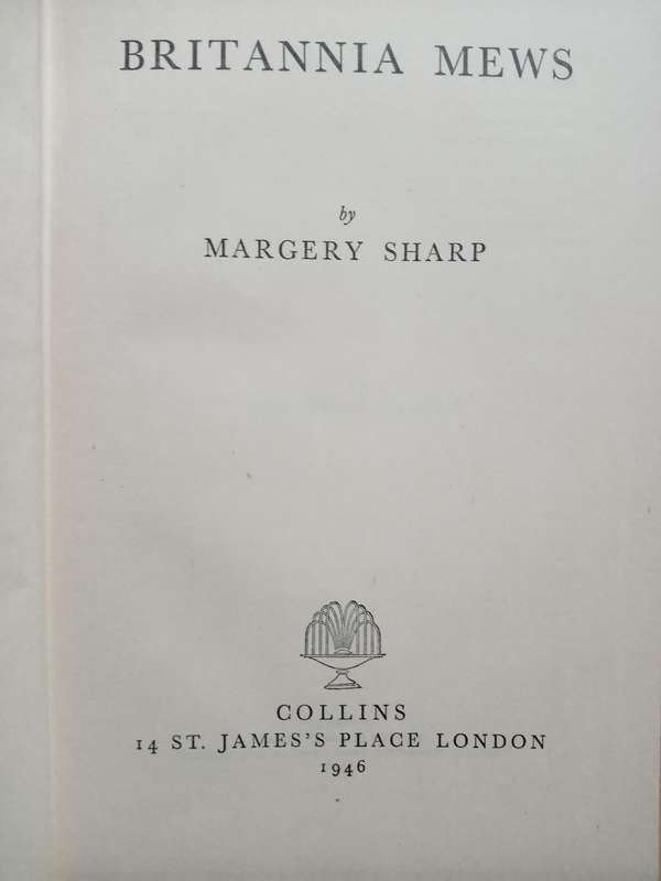 Britannia Mews-Margery Sharp 1946