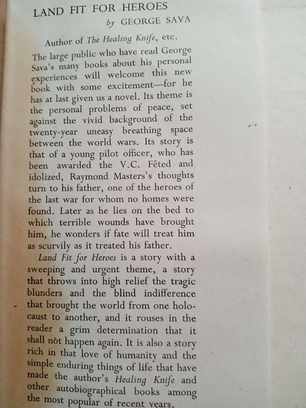 Land Fit for Heroes-George Sava 1945