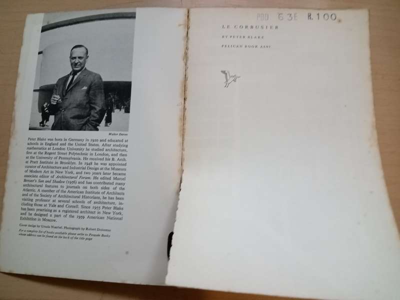 Le Corbusier : Architecture and Form- Blake, Peter (1920-2006)