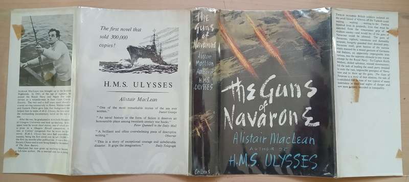 HMS Ulysses + The Guns of Navarone-Allistair Maclean first two books 1st editions 1st printings