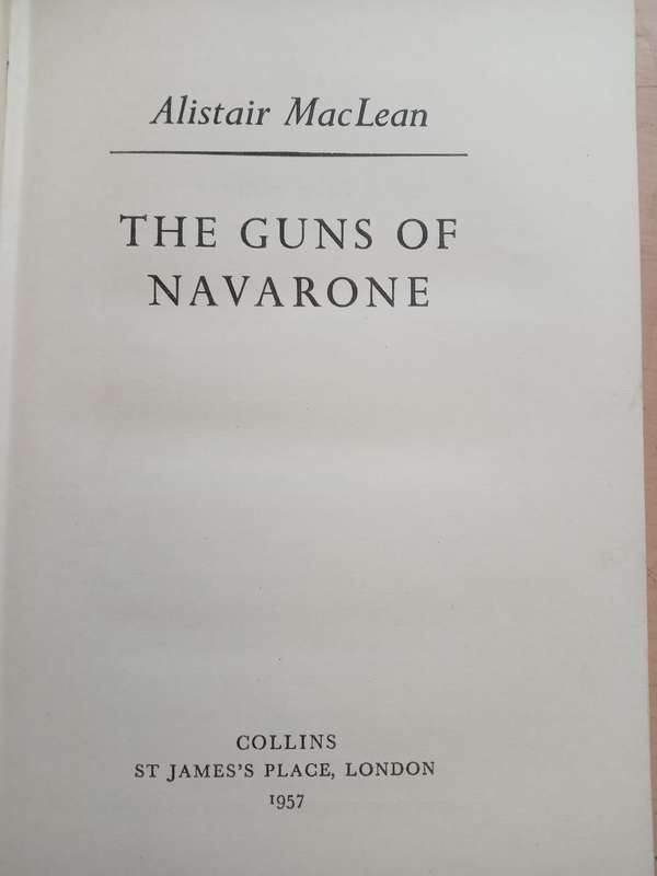 HMS Ulysses + The Guns of Navarone-Allistair Maclean first two books 1st editions 1st printings