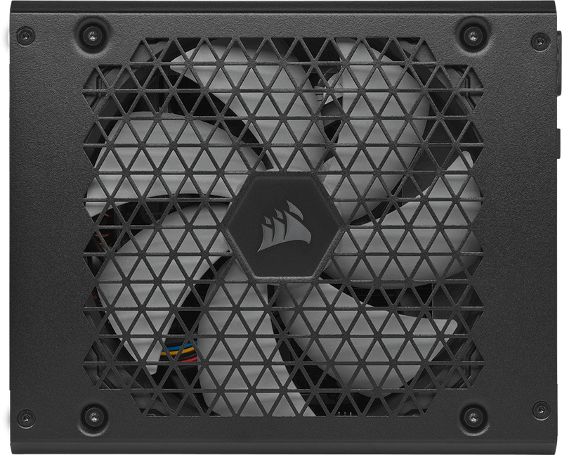 A top view of the fan in the fully modular PSU.
