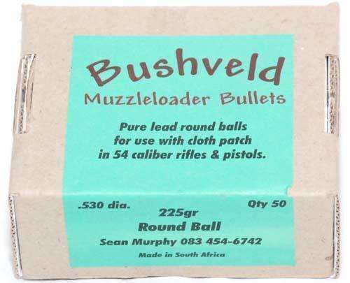Bushveldt Muzzleloader Round Balls .530 dia. 225gr