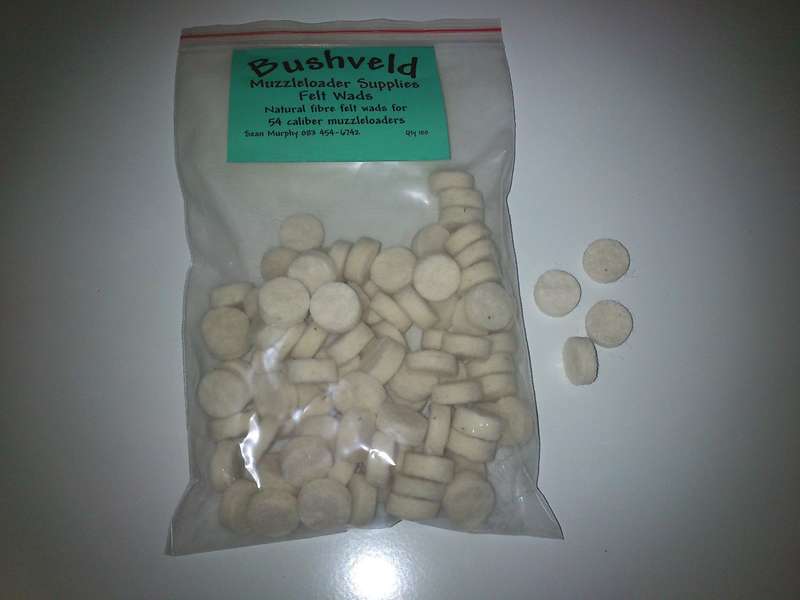 Bushveldt .54 Felt Wads