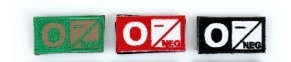 Bushveldt Set: O- Blood Type Patch with Velcro Backing