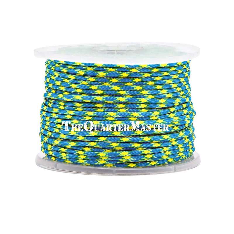 550 Paracord Reel 100m - Blue & Yellow