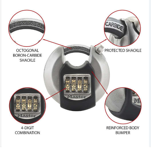 Master Lock EXCEL 70MM DISC COMBI