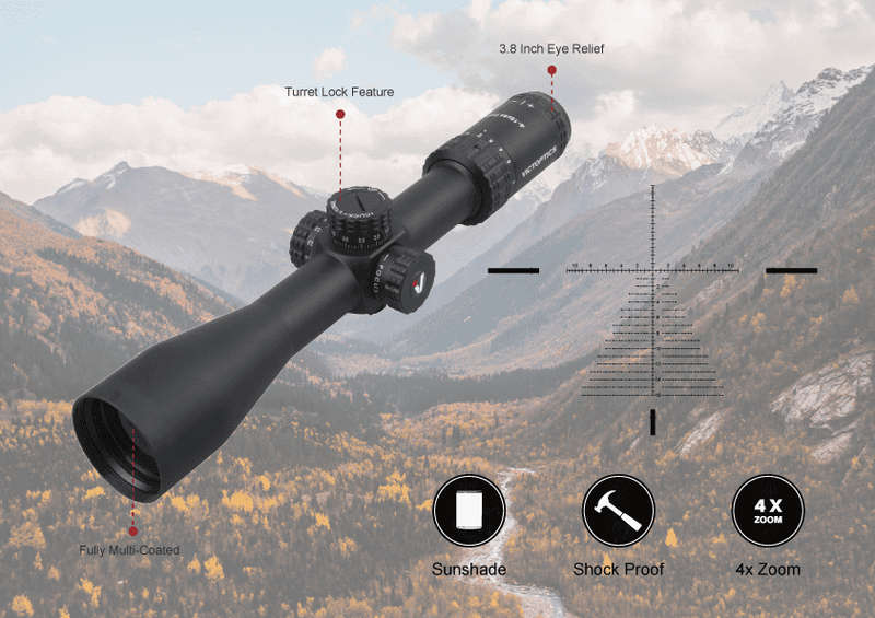 VictOptics S4 4-16x44 First Focal Plane Riflescope