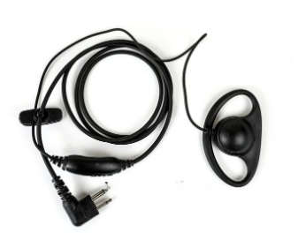 D Type Earpiece with Inline Mic: Motorola -CP Series