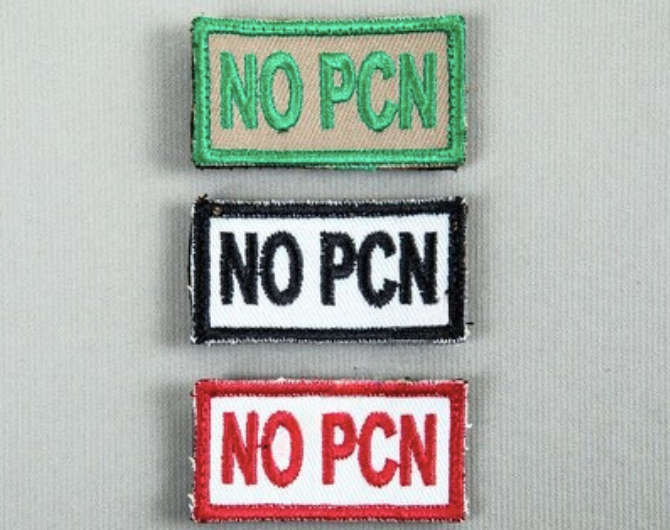 Bushveldt Medical Allergy Patches: (Set of 3) NO PCN ALGY
