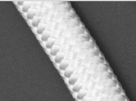 Rope Round Braid 10mm  White PES