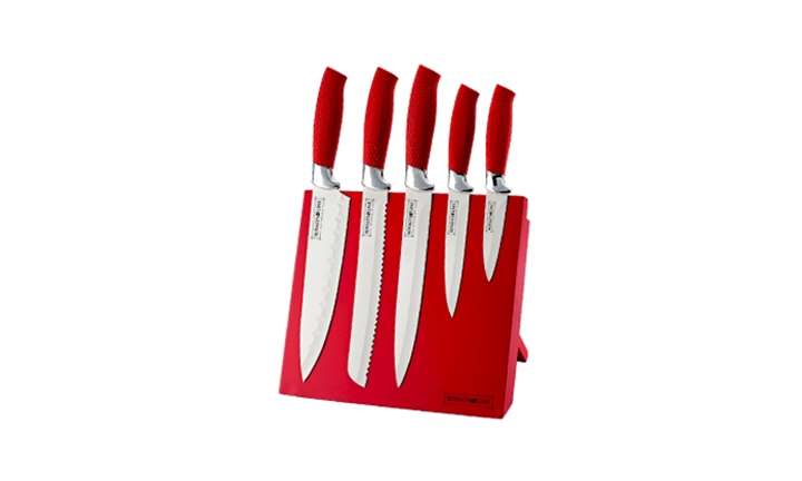 Royalty Line - 5 Pieces Non-Stick Coating Knife Set with Magnetic Stand (READ THE DESCRIPTION)