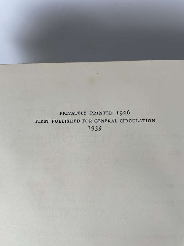 Seven Pillars of Wisdom by T.E. Lawrence  - FIRST EDITION (1935)