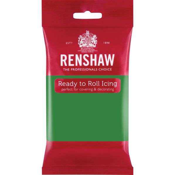 Renshaw Ready Roll Icing Fondant Cake Regalice Sugarpaste 250g LINCOLN GREEN