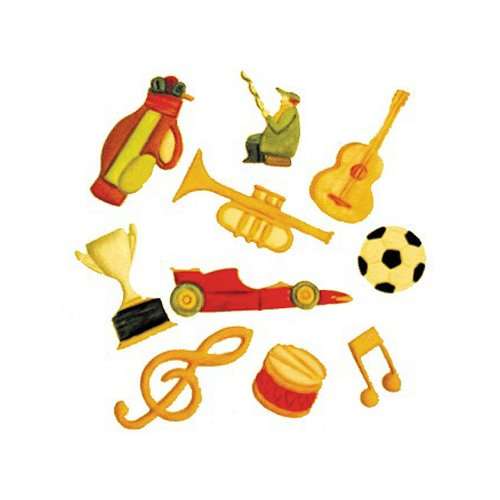 FMM Cutter Music & Sport Tappit Instrument Stencil Cake Fondant Icing Tool