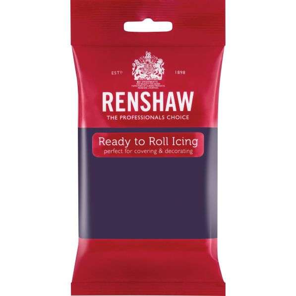 Renshaw Ready To Roll Icing Fondant Cake Regalice Sugarpaste 250g DEEP PURPLE