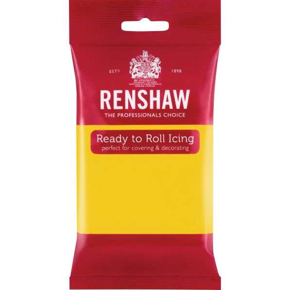 Renshaw Ready To Roll Icing Fondant Cake Regalice Sugarpaste 250g YELLOW