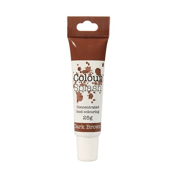 Colour Splash Food Colouring Gel for Cakes Baking Icing - 25g - Dark Brown