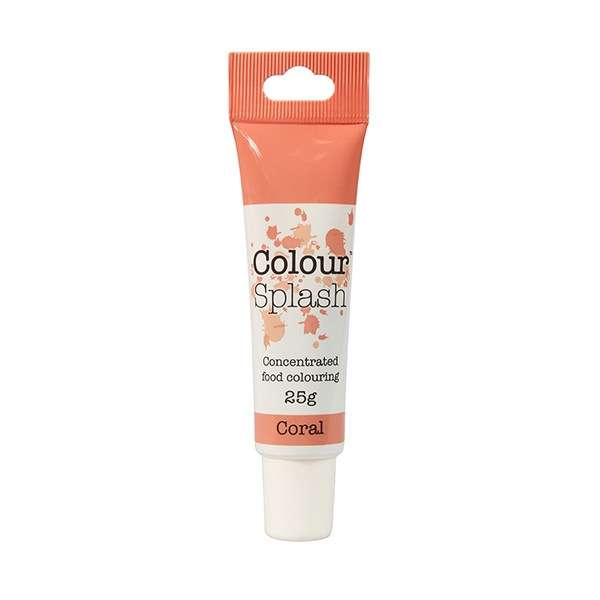 Colour Splash Food Colouring Gel for Cakes Baking Icing - 25g - Coral