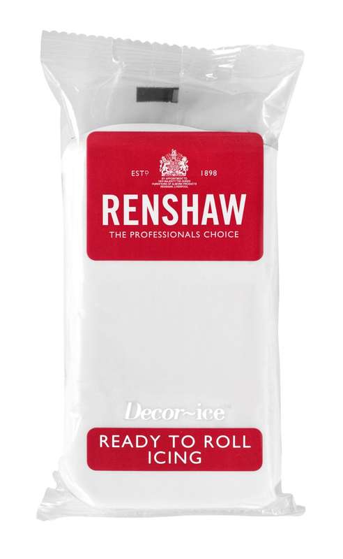 White Renshaw Ready To Roll Icing Fondant Cake Covering Regalice Sugarpaste 1kg