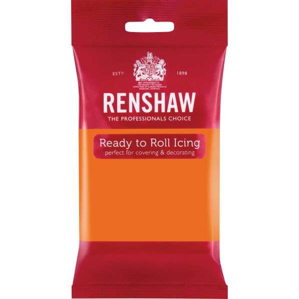 Renshaw Ready To Roll Icing Fondant Cake Regalice Sugarpaste 250g TIGER ORANGE