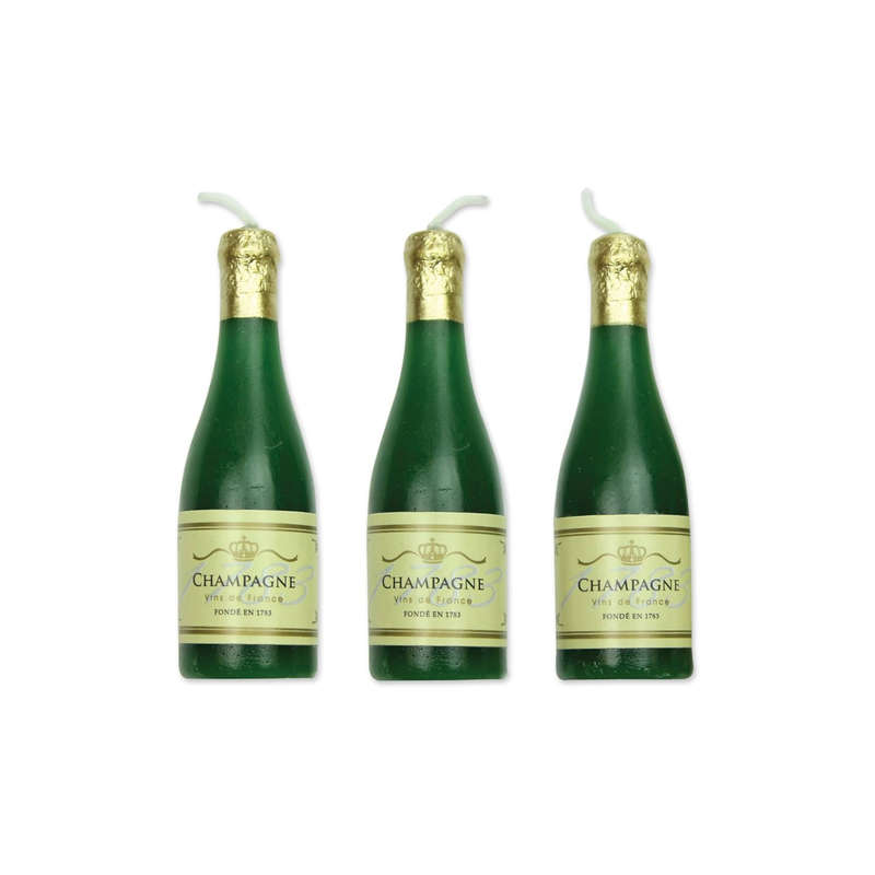 PME 6 Set CHAMPAGNE Bubbly Candles Celebration Birthday Party Cake Decorating