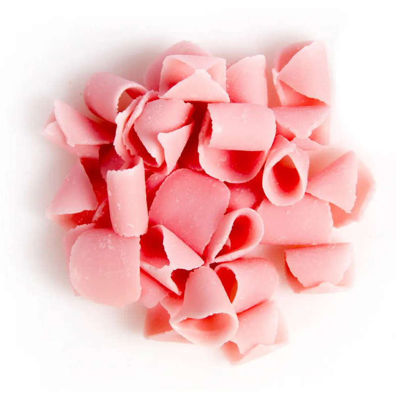 PME Belgian Strawberry Chocolate Curls for Decorating Cakes Muffins Cupcakes 85g