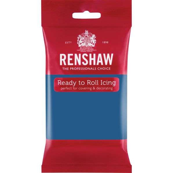 Renshaw Ready Roll Icing Fondant Cake Regalice Sugarpaste 250g ATLANTIC BLUE