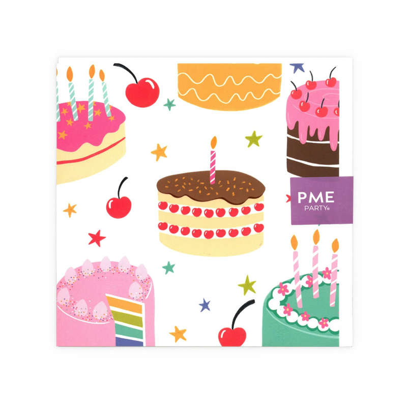 PME Greetings Cards with Envelope for Cakes - Cake Illustrations