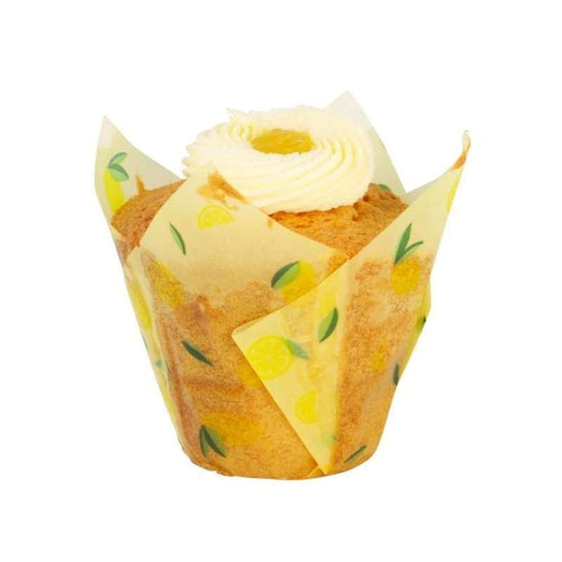 PME Tulip Muffin Cupcake Wrappers Lemons PK/24