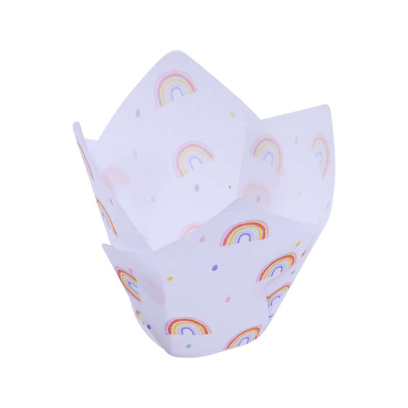 PME Tulip Muffin Cupcake Wrappers Rainbows PK/24