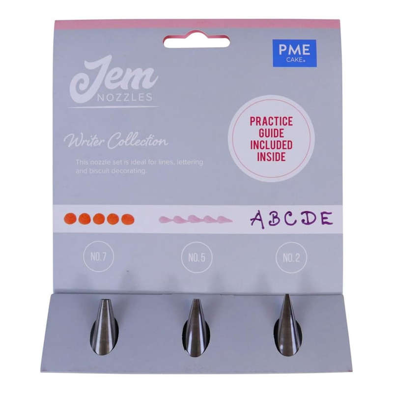 PME JEM Icing Tip Nozzles Cake Decorating Writer Collection