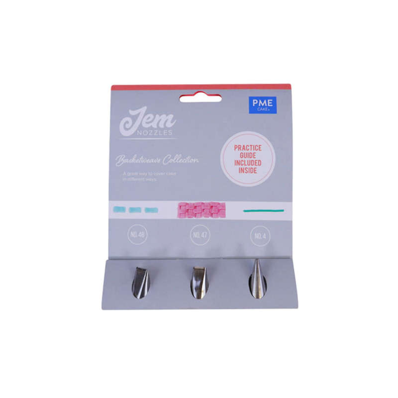 PME JEM Icing Tip Nozzles Cake Decorating Basketweave Collection