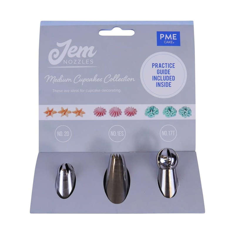 PME JEM Icing Tip Nozzles Cake Decorating Medium Cupcake Collection
