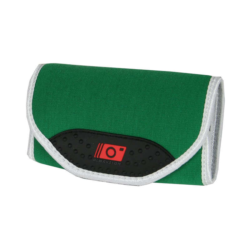Always On Wrap-Up Case Pouch Bag for Compact Digital Camera Slim - Green/White