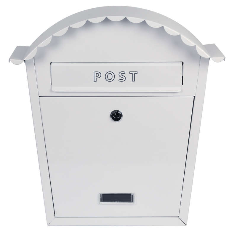 EMtronics Wall Mountable Post Box, Stainless Steel, Weather Resistant - White