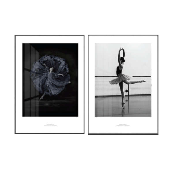 Modern style black and white photography dancing girl entrance hallway decoration 50cm x 70cm BF